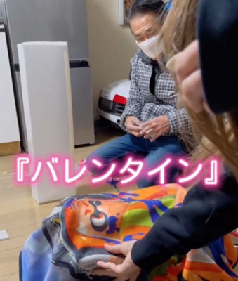 ブランケットをかけたもの