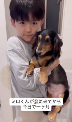 保護犬の「ミロ」くん