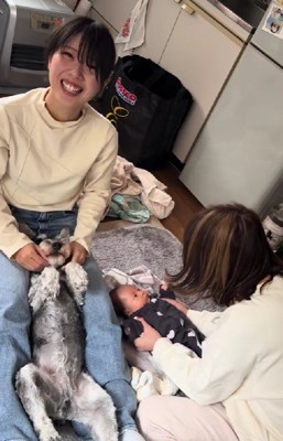 姪っ子さんも思わずニッコリ♪