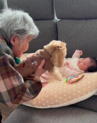 子育てをサポートしてくれた