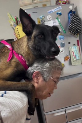 念願のおんぶ♡