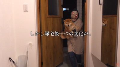 帰宅したハチくんは…