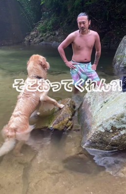 「ここにいてってば！」