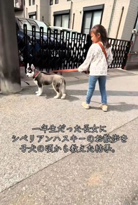 女の子が小学1年生の頃