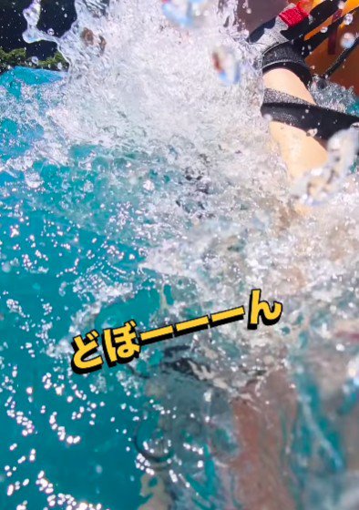 サップボードから落ちてしまった