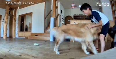 「おかえりぃぃ」