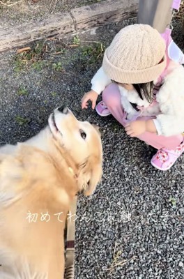 女の子をチラリ