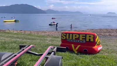 琵琶湖に到着