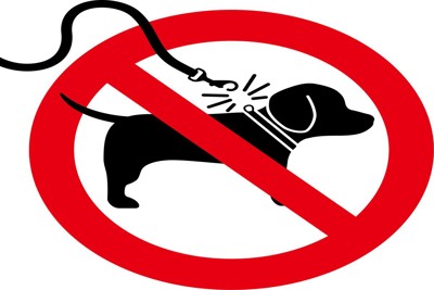 ノーリード禁止のイラスト