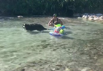 ゆっくりとUターン