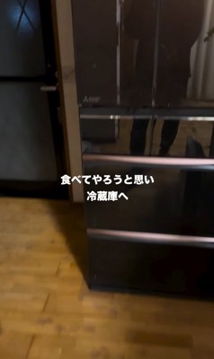 冷蔵庫へ向かう投稿主