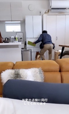 前にまわり込んで…