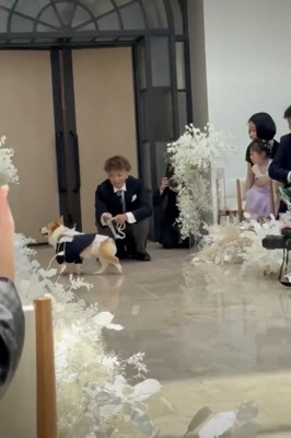 近くのゲストにご挨拶