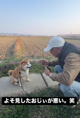 お散歩の途中…