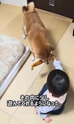 一緒に遊ぶふたり