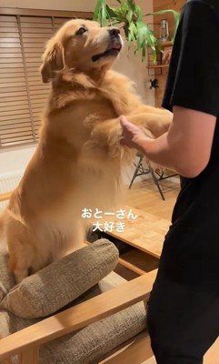 パパさんに甘えるモッシュくん3