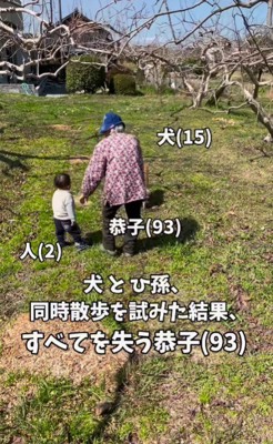 おばあちゃんのお散歩