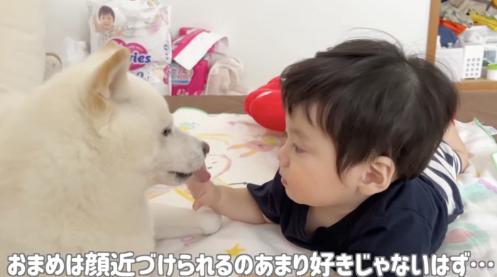 舌をちょん