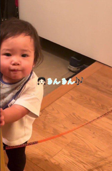 ひとりで立ち歩けるほど成長