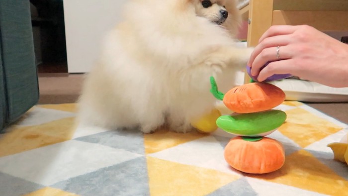 容赦なくパンチ!