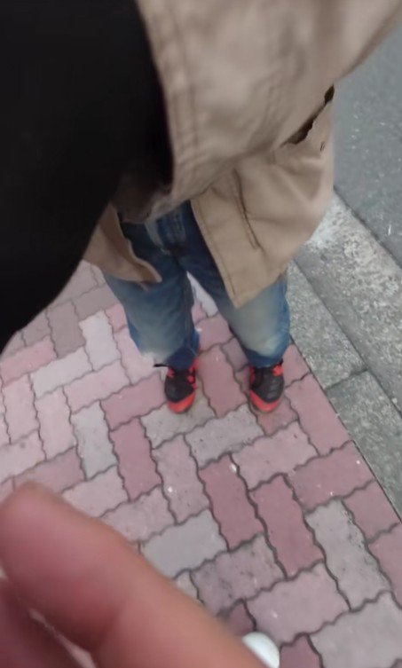 お店の人が焼き芋をくれました！