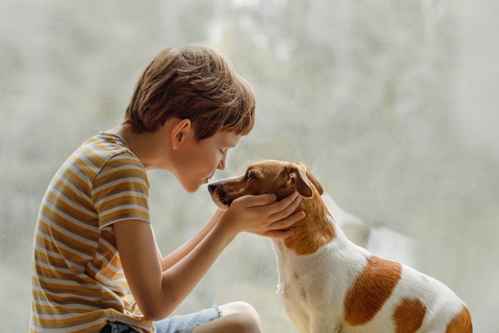 犬とこども