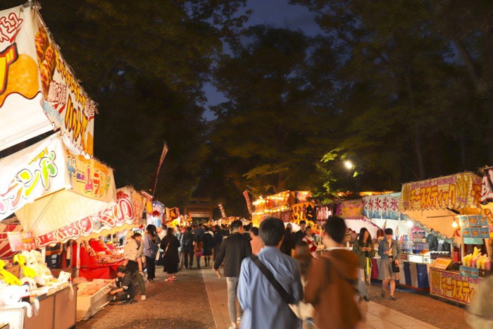 夏祭りの屋台