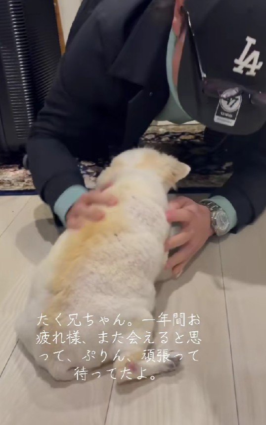 撫でてもらった♡