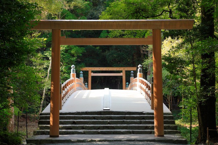 伊勢神宮の鳥居