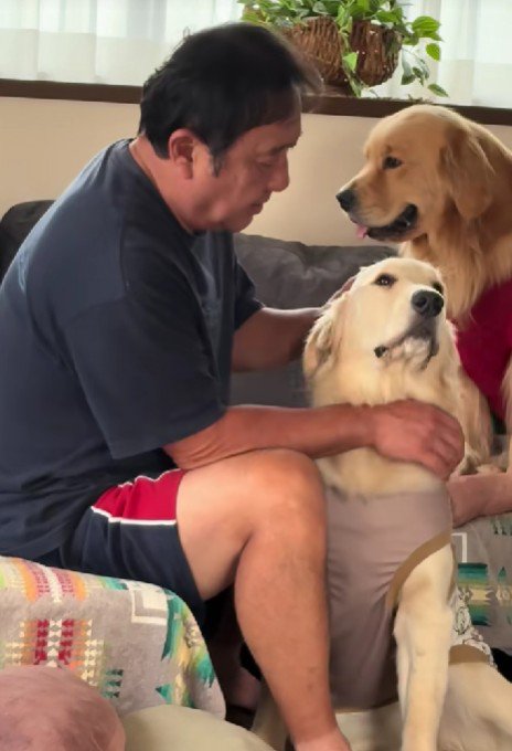 おじいちゃんの順番待ち