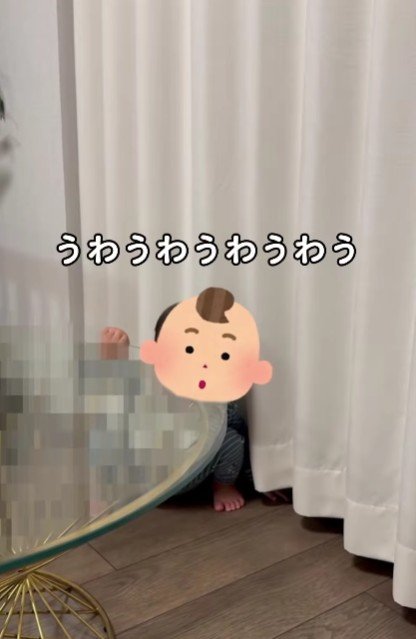 赤ちゃんが真似！！