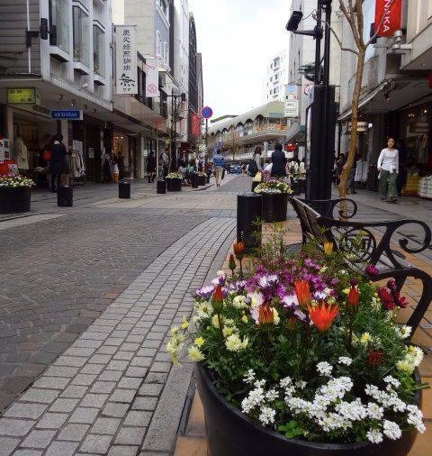 商店街の街並み