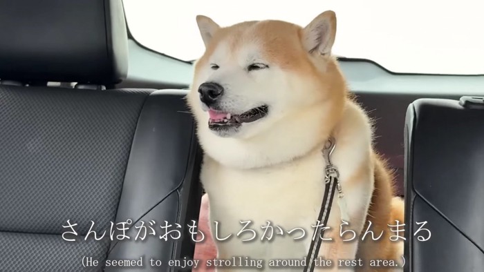 ニコニコ笑顔でご満悦♪