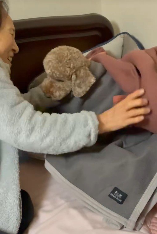 寝る前の茶々丸くんとおばあちゃん6