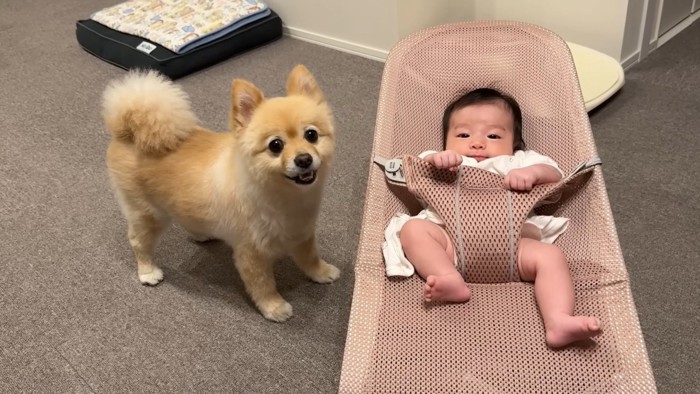 赤ちゃんが落ち着いたらニッコリ♪