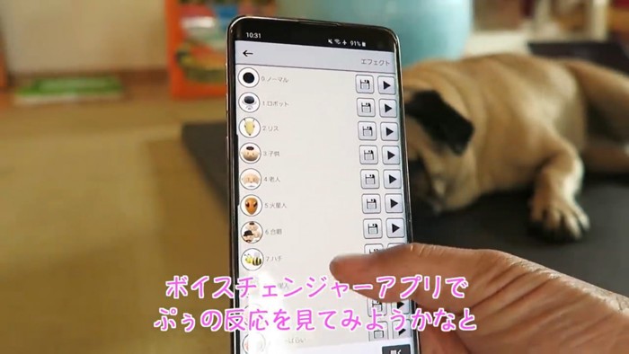 スマホを持つ手