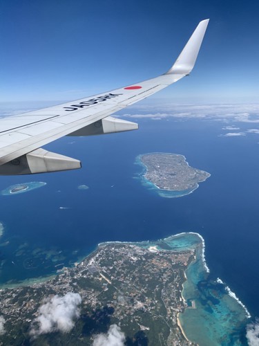 飛行機からの景色