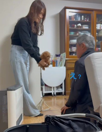 やっとのことで初対面