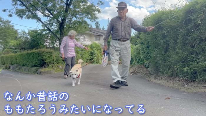 3人で久々のお散歩へ