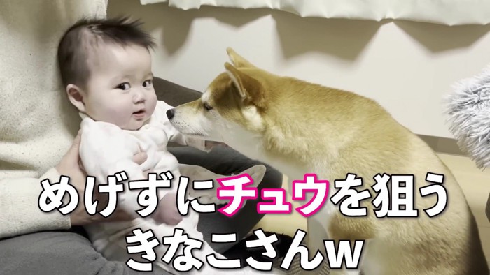 めげずにチュー♡