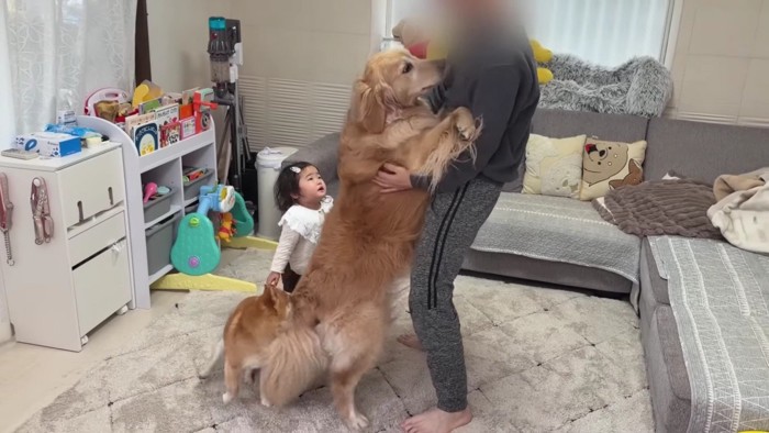 パパの前に大行列が!?