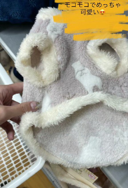 モコモコの服で挽回を試みる