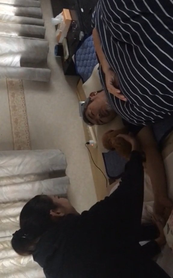 ムギちゃんに気づいたパパ