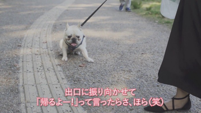 出口に向かおうとした途端に拒否