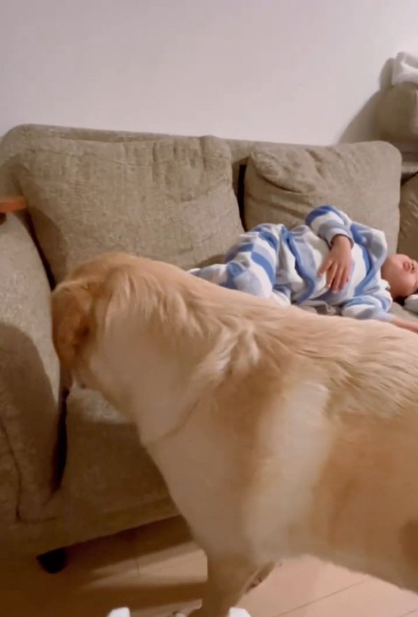 スペースを空けた娘さん