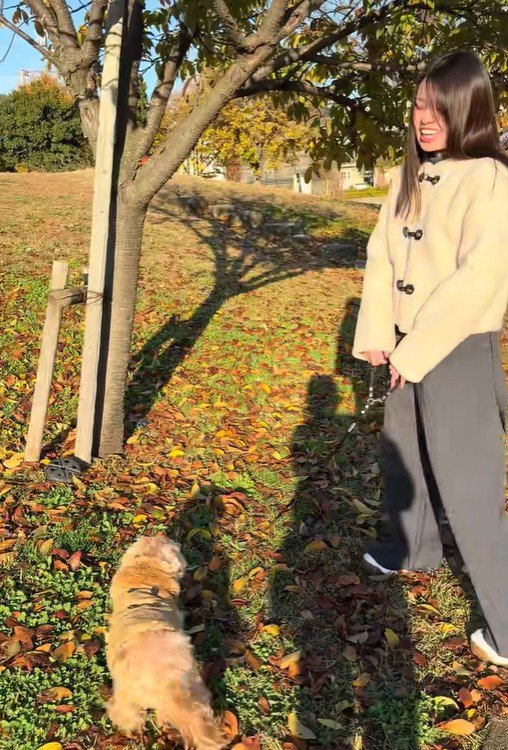 お散歩中のチャックくん5