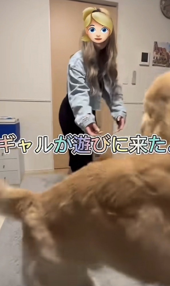 部屋に入ってきたギャル