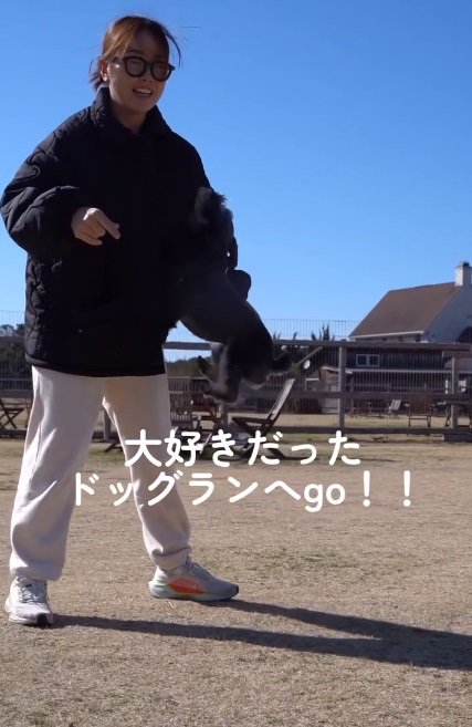 大ジャンプする銀次郎くん
