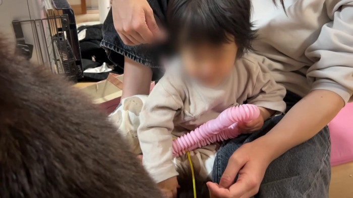 背中を撫でてもらえた♡