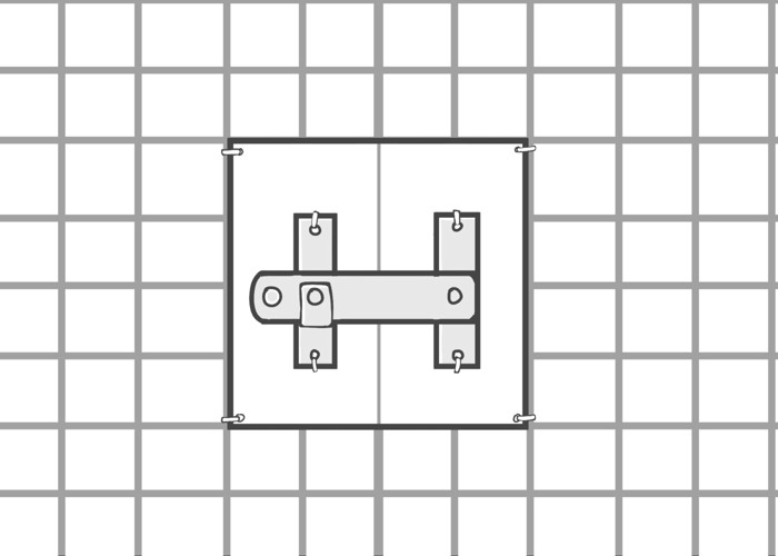 扉に鍵をつける